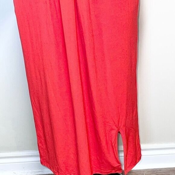 NWOT Jason Wu Designer Red Twist Tie Front Dress Womens Sz M - Picture 3 of 7